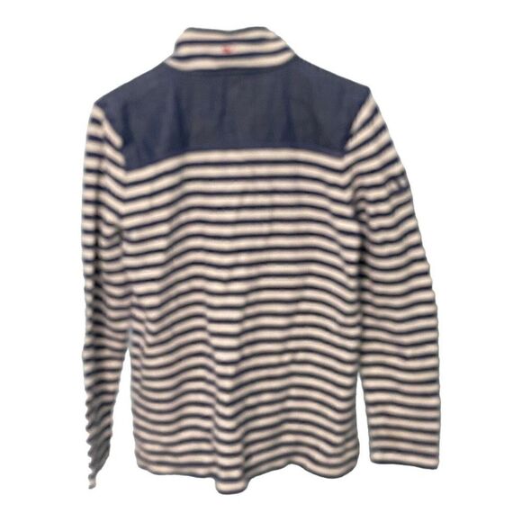 Vineyard Vines Shep women’s Striped Cotton Pullover Sweatshirt Blue/White Small - Picture 2 of 11